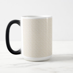 a white background with a pattern of small dots magic mug