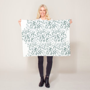 a white background with lots of drops of water fleece blanket