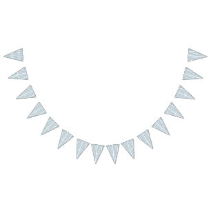 A white background with no other visible elements  bunting flags