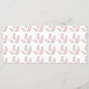 a white background with pink leaves on it menu
