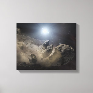 A white dwarf star canvas print