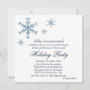 A White Glamourous Holiday Invitation (corp)