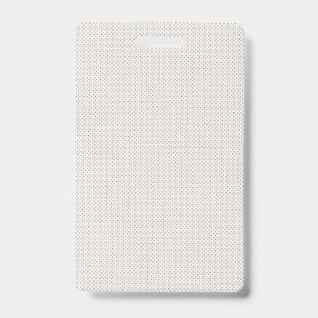 A white shape optimized in design, showcasing clea badge (Front)
