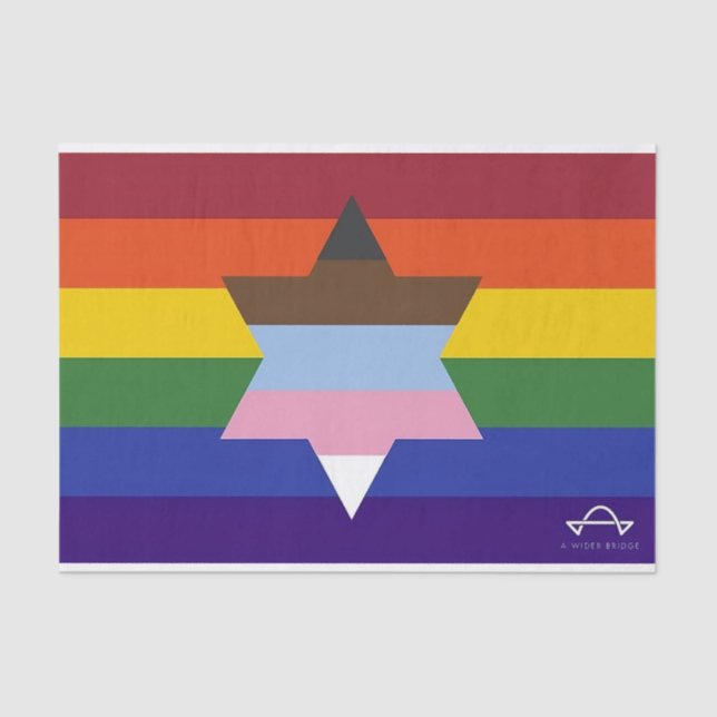 A Wider Bridge Flag Tissue Paper (Front)