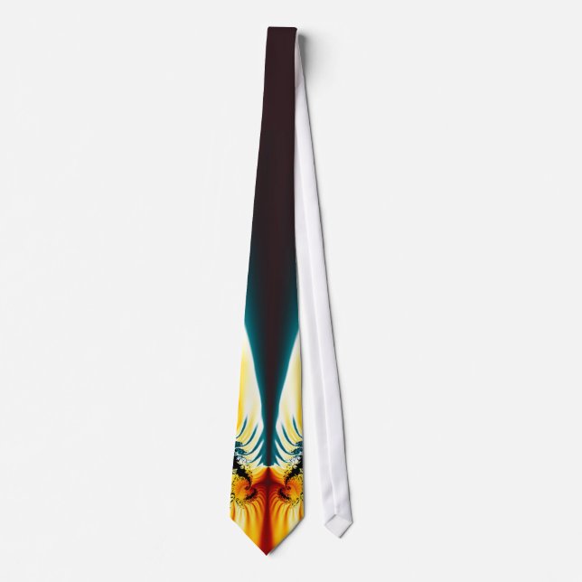 A Wild Coloured Fractal Design!  A Tiger Tie! Tie (Front)