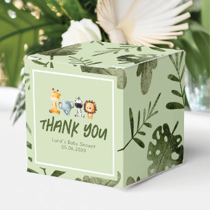 A Wild One Is On The Way Safari Baby Shower Favor Box