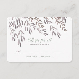A Wildflower Wedding RSVP Card
