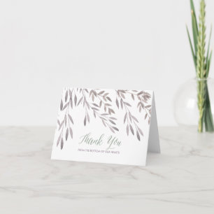 A Wildflower Wedding Thank You Card
