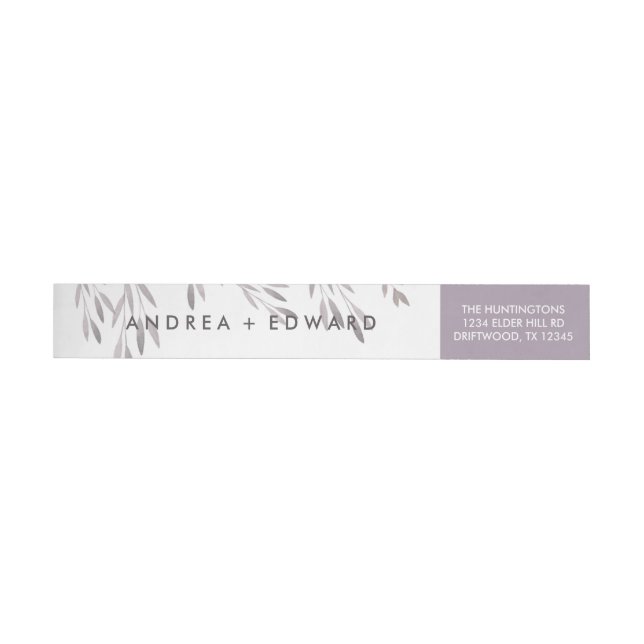A Wildflower Wedding Wrap Around Label (Individual)