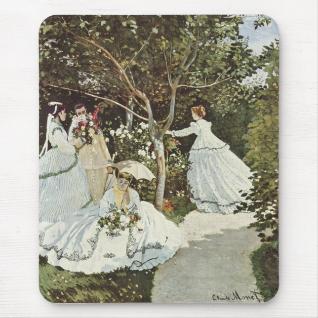 A Windmill at Zaandam Claude Monet      Mouse Pad (Front)