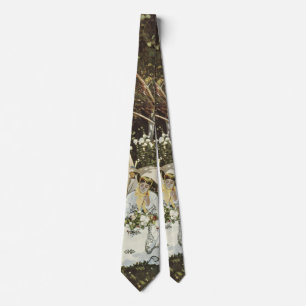 A Windmill at Zaandam Claude Monet Tie