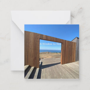 A Window to Sea Card