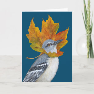 A Windy Fall Day card