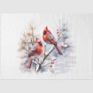 A Winter Cardinal Series Design 1 Tissue Paper