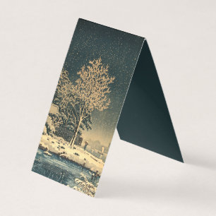 A Winter Day on Sumida River in Japan