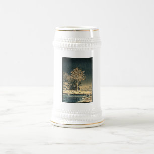 A Winter Day on Sumida River in Japan Beer Stein