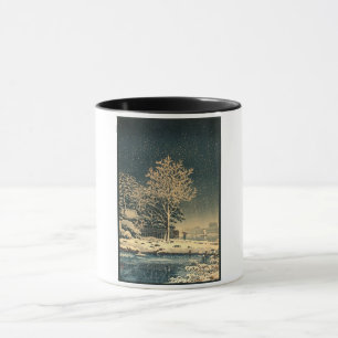 A Winter Day on Sumida River in Japan Mug