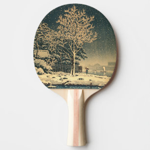 A Winter Day on Sumida River in Japan Ping Pong Paddle