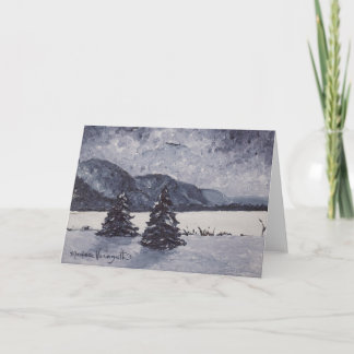 A Winter Evening Greeting Card