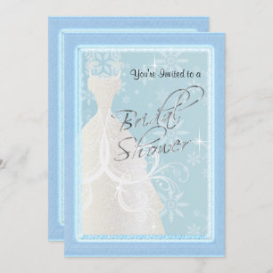A Winter Snowfall Bridal Shower Invitation