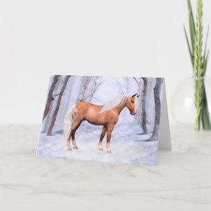 A Winter Stallion Card