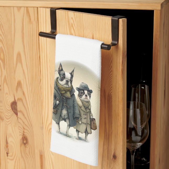 A Winter Walk 01 Kitchen Towel (Thirds Fold)