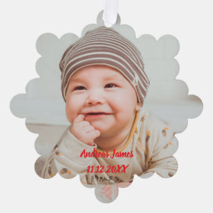 A Winter Wonderland: Your Baby's First Christmas Ornament Card