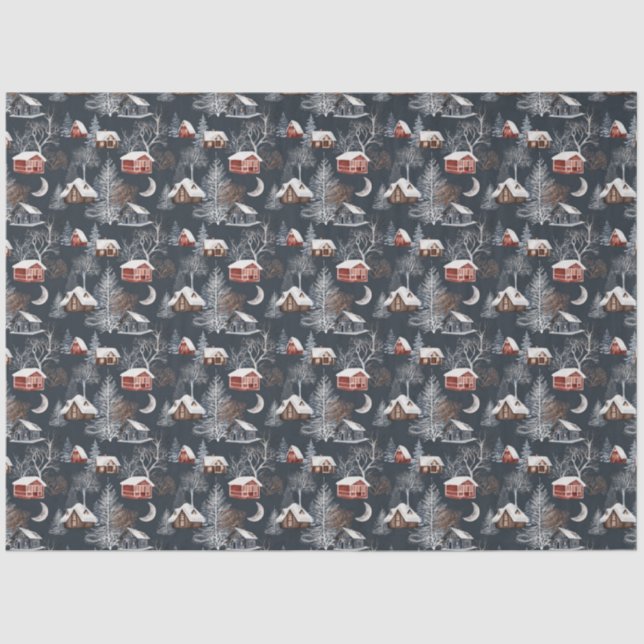 A Winter Woodland Series Design 10 Tissue Paper (Front)