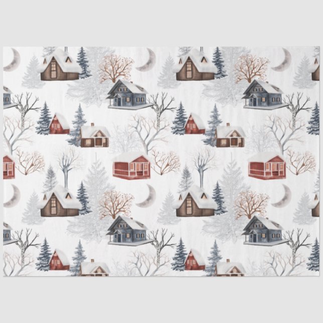 A Winter Woodland Series Design 14 Tissue Paper (Front)