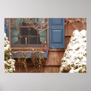 A winters morning poster