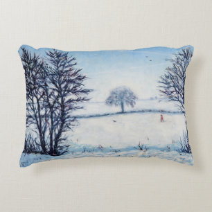 A Winters Walk Decorative Pillow
