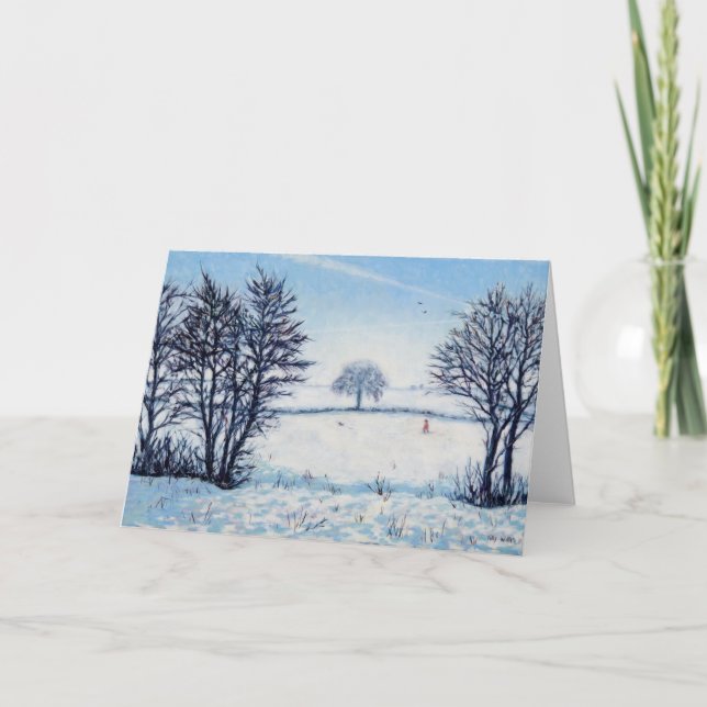 A Winters Walk Holiday Card (Front)