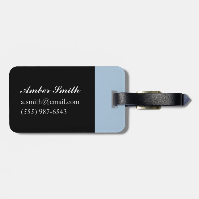 A Winters Walk Luggage Tag (Back Horizontal)