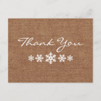 A Wintery Snowflake Thank You