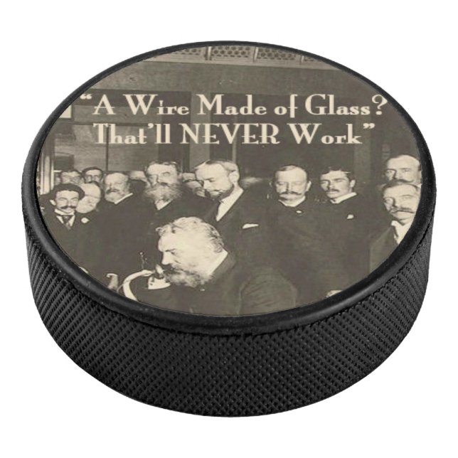 A Wire Made of Glass Humourous Tech Hockey Puck (3/4)