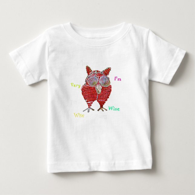 A wise owl baby shirt (Front)