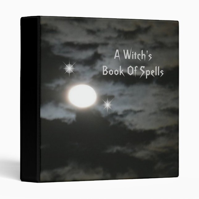 A Witch's Book Of Spells Binder (Front/Spine)