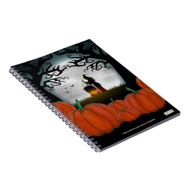 A Witchy Night in the Pumpkin Patch Notebook (Right Side)