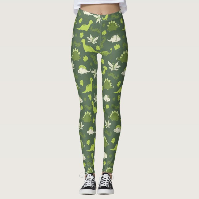 A with dinosaur leggings (Front)