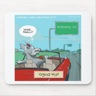 A Wolf From Virginia Funny Mouse Pad