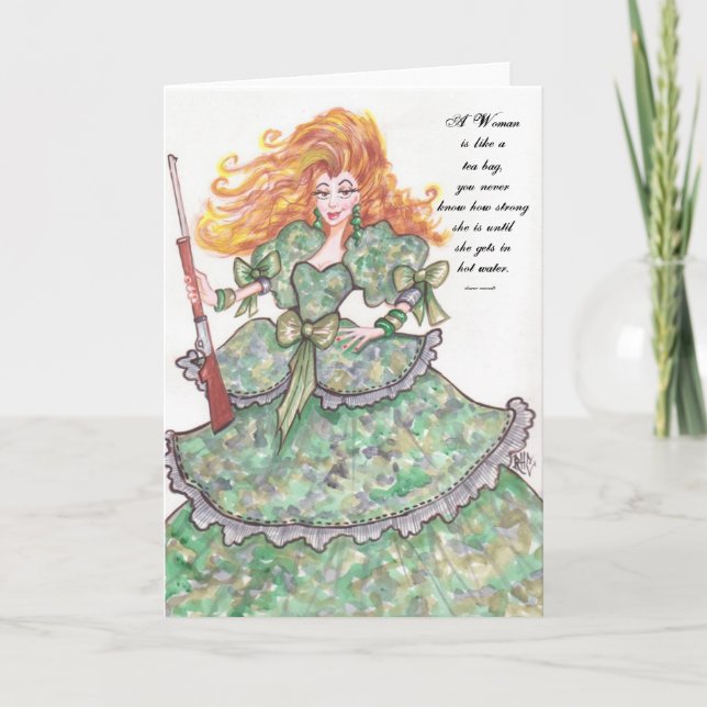 A Woman -Card Card (Front)