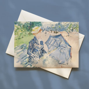A Woman Seated at a Bench Berthe Morisot Card