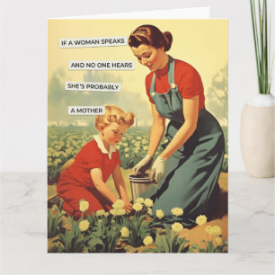 A WOMAN SPEAKS CARD