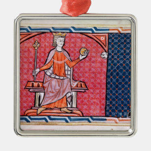 A Woman Taking an Oath before Metal Ornament