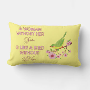 A WOMAN WITH HER SISTER... LUMBAR PILLOW