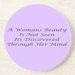 A Womans Beauty message poem feature Trivet Coaster
