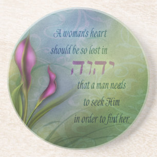 A Womans Heart - Calla Lily Coaster