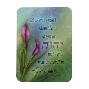 A Womans Heart - Calla Lily Magnet