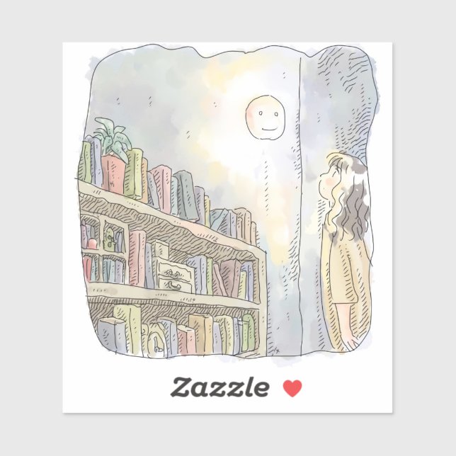a woman's illustration of a dimly lit object in a  (Sheet)