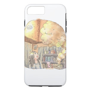 a woman's illustration of an orange room with a wh Case-Mate iPhone case